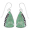 Southwest Turquoise Genuine Sterling Silver Hook Dangle Earrings YX79084